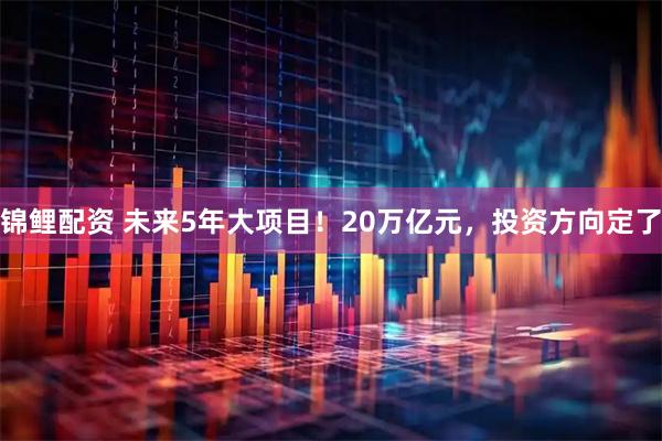 锦鲤配资 未来5年大项目！20万亿元，投资方向定了